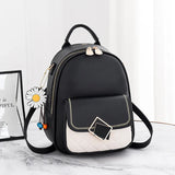 Small Round Backpack Retro Style for Women