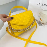 Lady Rhombic Line Shoulder Bag Famous Woman Handbag Messenger B139