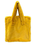 Faux Fur Tote Bag Soft Plush Shopper Warm Winter