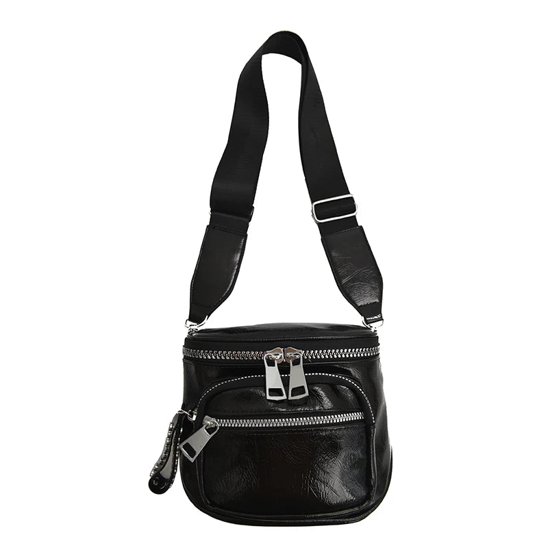 Flap Crossbody Bags For Women Solid Shoulder Messenger Bag Large Purse