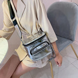 Flap Crossbody Bags For Women Solid Shoulder Messenger Bag Large Purse