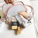 PVC Transparent Letter Backpack for Teenage Girls