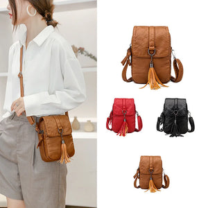 Small Shoulder Messenger Bag PU Leather Wallet Phone Bag