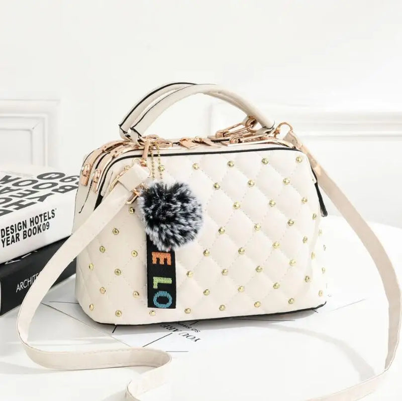 Small Square Diamond Messenger Bag for Women