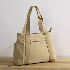 Large Capacity Canvas Bag One Shoulder Retro Casual Canvas Handbag