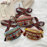 Tassel Woven Shoulder Bag Ethnic Messenger Bag