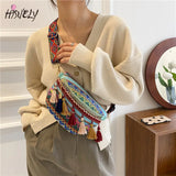 Tassel Woven Shoulder Bag Ethnic Messenger Bag