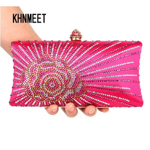 Rhinestones Bridal Purses Wedding Prom Clutch Evening Bag