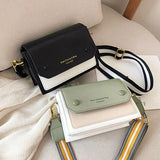 Leather Ladies Bucket Bag Small Square Bag Sling Shoulder Handbag