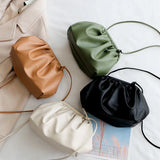 Pleated Shoulder Bag Shopper Messenger Handbag Party Bags for Women