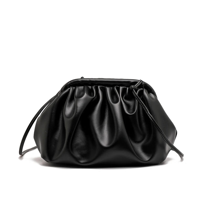 Pleated Shoulder Bag Shopper Messenger Handbag Party Bags for Women