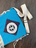 Retro Cow Head Crossbody Bag with Tassel, Shoulder Bag - Roseo