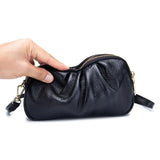 Leather Messenger Crossbody Bag for Women with Pockets