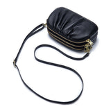 Leather Messenger Crossbody Bag for Women with Pockets