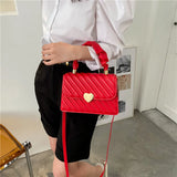 Shoulder Bag Women Indentation Retro Texture Small Square Bag Messenger Handbag