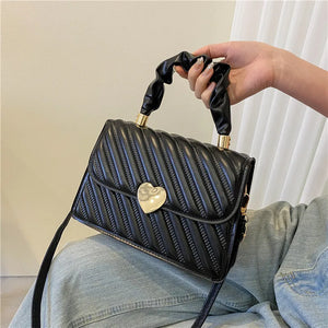 Shoulder Bag Women Indentation Retro Texture Small Square Bag Messenger Handbag