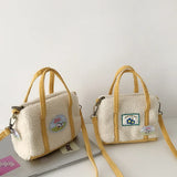Plush Mini Messenger Bag Retro Style Diagonal Shoulder Bag