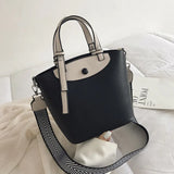 Large-capacity bucket bag for women