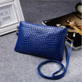Women's Leather Envelope Clutch Bag Evening Handbag