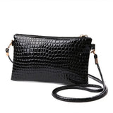Women's Leather Envelope Clutch Bag Evening Handbag