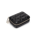 Square Makeup Organizer with Mirror, Travel Makeup Bag