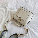Embroidered Elephant Pattern PU Handbag