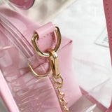 Women's Metal Chain Shoulder Bag for Work Shopping