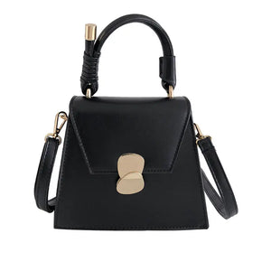 Trapezoidal Leather Women's Work Handbag
