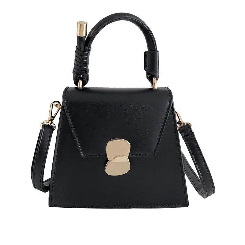 Trapezoidal Leather Women's Work Handbag
