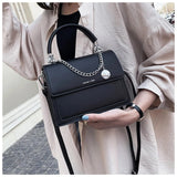 Autumn Textured Shoulder Bag Women Messenger Handbag