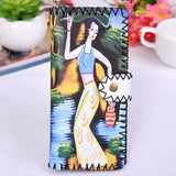 Ethnic Soft Leather Wallet Men Women Long Section Money Bag Purse
