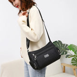 Waterproof Nylon Women's Messenger Bag Vintage Purse Handbag