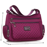 Waterproof Nylon Women's Messenger Bag Vintage Purse Handbag