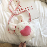 Women Cartoon Plush Bag Cross Body Shoulder Bag