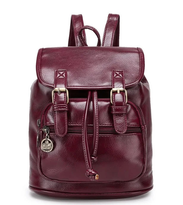 Vintage Women's PU Shoulder Bag Small Lady Schoolbag