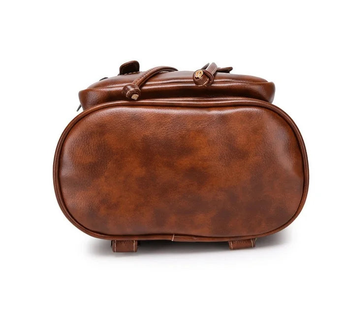 Vintage Women's PU Shoulder Bag Small Lady Schoolbag