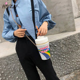 Women's Straw Travel Bag with Metal Chain and Sequin Shoulder Bag