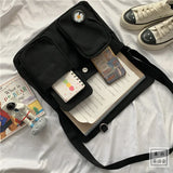 Women's Cartoon Pendant Canvas Shoulder Bag