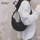 Women's Solid Nylon One-Shoulder Hobo Bag