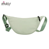 Women's Solid Nylon One-Shoulder Hobo Bag