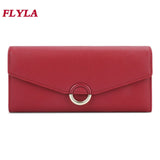 Women's Long Wallet Clutch Lychee Pattern