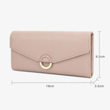 Women's Long Wallet Clutch Lychee Pattern