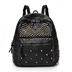 2019 PU Leather Rivet Backpacks Satchel Shoulder Bags