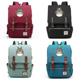 Totoro Buckle Children School bag Teenagers Student Schoolbags Women Bagpack