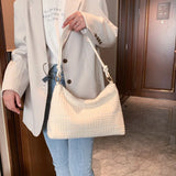 Fashionable Plush Armpit Bag Lightweight Tote Bag