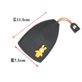 Creative Pull-out Car Key Bag Leather Keys Storage Bag for Women