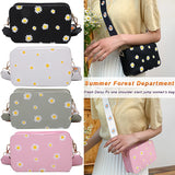 Daisy Pattern Shoulder Bag Candy Handle Purse Phone Pocket Handbag Girls
