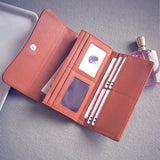 Hollow Tri-Fold Long Retro Wallet, High-Quality Choice for Young Ladies