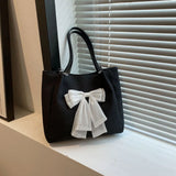 Large-capacity Women's Bowknot Tote Bag Fresh Casual Shoulder Bag