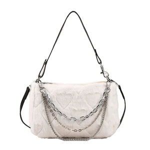 Stylish Crossbody Shoulder Bag for Women, Big Pockets, Zipper Closure